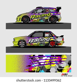 car decal design vector. abstract background for vehicle vinyl wrap
