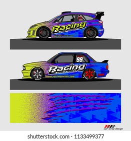 car decal design vector. abstract background for vehicle vinyl wrap