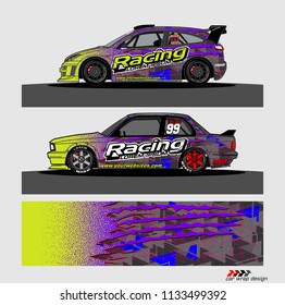 car decal design vector. abstract background for vehicle vinyl wrap