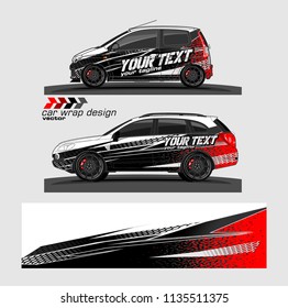 car decal design vector. abstract background for vehicle vinyl wrap