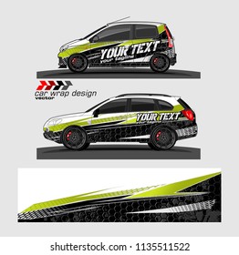 car decal design vector. abstract background for vehicle vinyl wrap