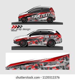 car decal design vector. abstract background for vehicle vinyl wrap