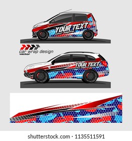 car decal design vector. abstract background for vehicle vinyl wrap