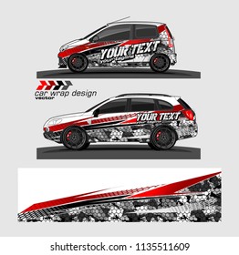 car decal design vector. abstract background for vehicle vinyl wrap