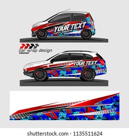 car decal design vector. abstract background for vehicle vinyl wrap