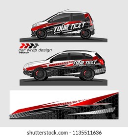 car decal design vector. abstract background for vehicle vinyl wrap