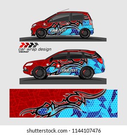 car decal design vector. abstract background for vehicle vinyl wrap