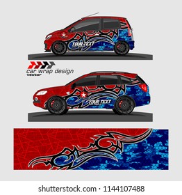 car decal design vector. abstract background for vehicle vinyl wrap