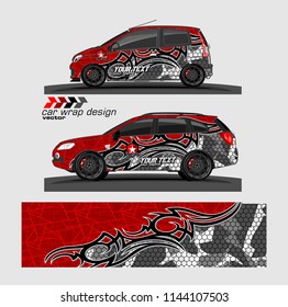 car decal design vector. abstract background for vehicle vinyl wrap