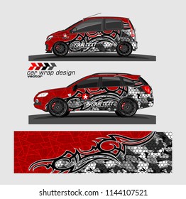car decal design vector. abstract background for vehicle vinyl wrap