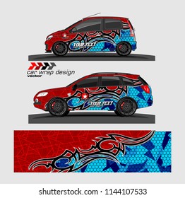 car decal design vector. abstract background for vehicle vinyl wrap