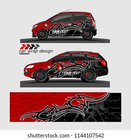 car decal design vector. abstract background for vehicle vinyl wrap
