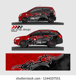 car decal design vector. abstract background for vehicle vinyl wrap