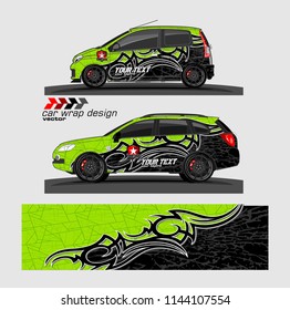 car decal design vector. abstract background for vehicle vinyl wrap