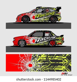 car decal design vector. abstract background for vehicle vinyl wrap