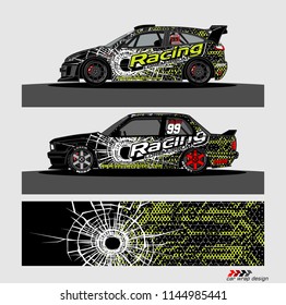 car decal design vector. abstract background for vehicle vinyl wrap