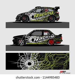 car decal design vector. abstract background for vehicle vinyl wrap