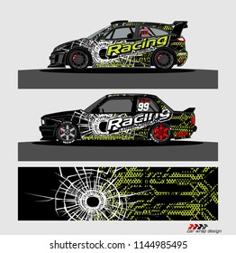 car decal design vector. abstract background for vehicle vinyl wrap