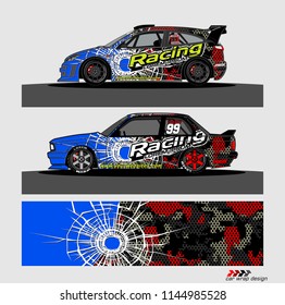 car decal design vector. abstract background for vehicle vinyl wrap