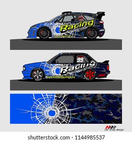 car decal design vector. abstract background for vehicle vinyl wrap