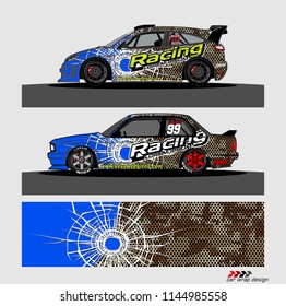 car decal design vector. abstract background for vehicle vinyl wrap