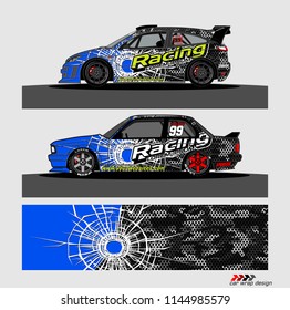 car decal design vector. abstract background for vehicle vinyl wrap