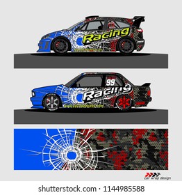 car decal design vector. abstract background for vehicle vinyl wrap