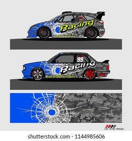 car decal design vector. abstract background for vehicle vinyl wrap