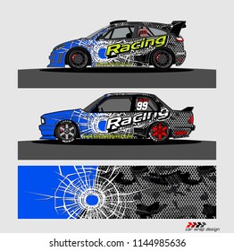 car decal design vector. abstract background for vehicle vinyl wrap