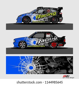 car decal design vector. abstract background for vehicle vinyl wrap