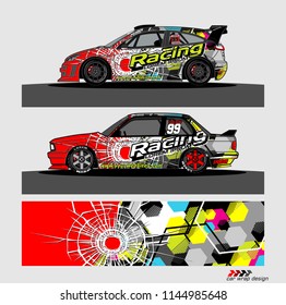 car decal design vector. abstract background for vehicle vinyl wrap