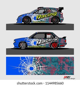 car decal design vector. abstract background for vehicle vinyl wrap