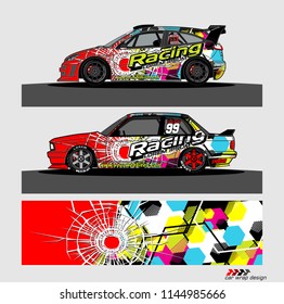 car decal design vector. abstract background for vehicle vinyl wrap