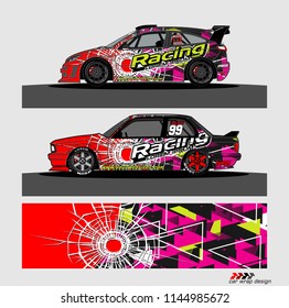 car decal design vector. abstract background for vehicle vinyl wrap
