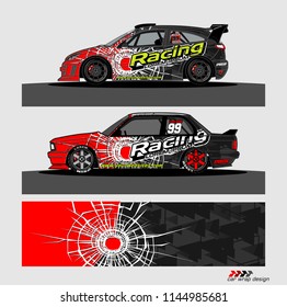 car decal design vector. abstract background for vehicle vinyl wrap
