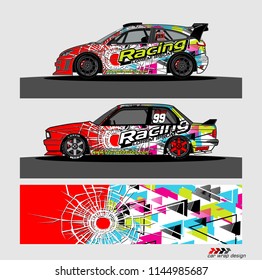 car decal design vector. abstract background for vehicle vinyl wrap