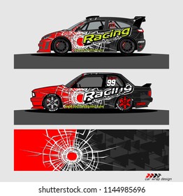 car decal design vector. abstract background for vehicle vinyl wrap