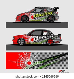 car decal design vector. abstract background for vehicle vinyl wrap