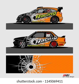 car decal design vector. abstract background for vehicle vinyl wrap