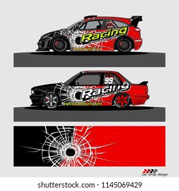 car decal design vector. abstract background for vehicle vinyl wrap