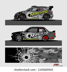 car decal design vector. abstract background for vehicle vinyl wrap