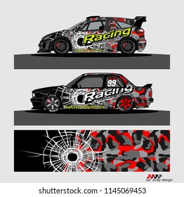 car decal design vector. abstract background for vehicle vinyl wrap