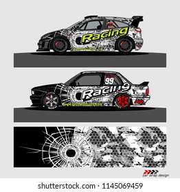 car decal design vector. abstract background for vehicle vinyl wrap