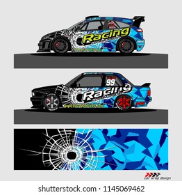 car decal design vector. abstract background for vehicle vinyl wrap