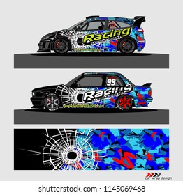 car decal design vector. abstract background for vehicle vinyl wrap