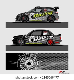 car decal design vector. abstract background for vehicle vinyl wrap