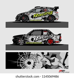 car decal design vector. abstract background for vehicle vinyl wrap