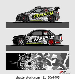 car decal design vector. abstract background for vehicle vinyl wrap