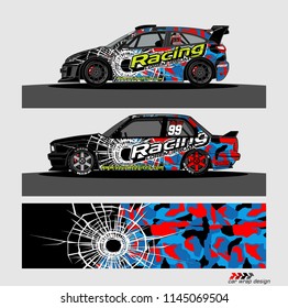 car decal design vector. abstract background for vehicle vinyl wrap