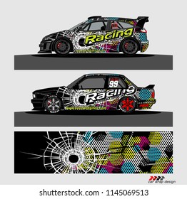 car decal design vector. abstract background for vehicle vinyl wrap